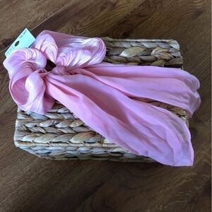 Time and Tru pink fabric Scrunchie ribbon